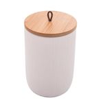 Potiche-de-Ceramica-com-Tampa-de-Bambu-Branco-Lyor