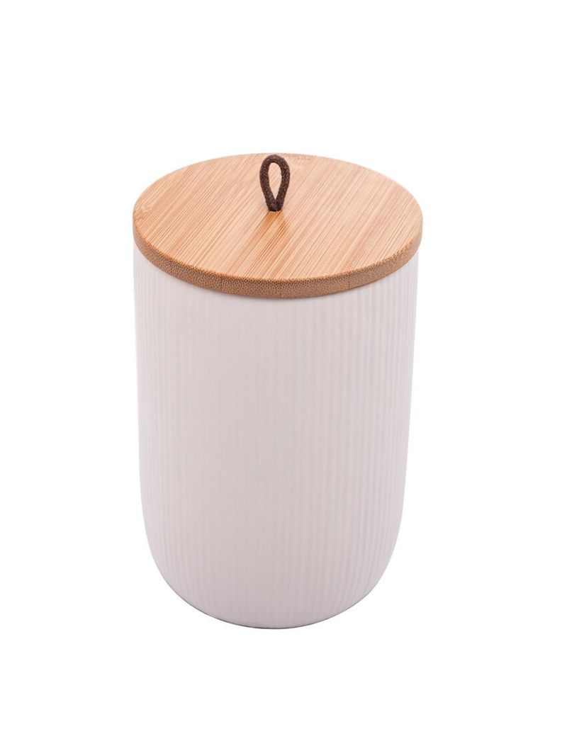 Potiche-de-Ceramica-com-Tampa-de-Bambu-Branco-Lyor
