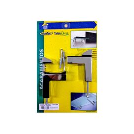 Suporte Prateleira 2 peças Quadratto 7655 Cromado Talentos