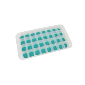 Forma com Fundo de Silicone 32 Cubos Verde Oikos