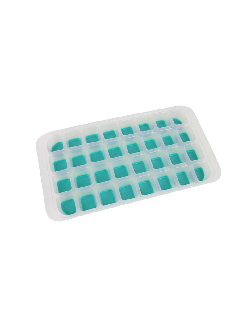 Forma-com-Fundo-de-Silicone-32-Cubos-Verde-Oikos-