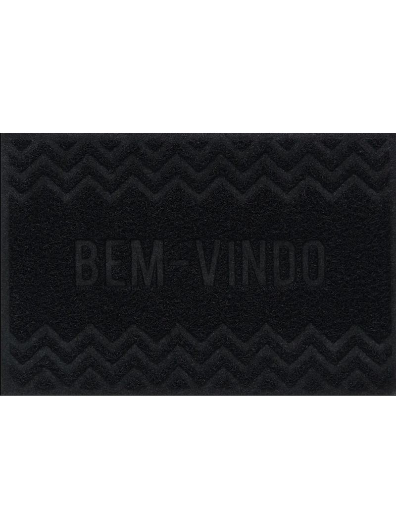 Capacho-Vinilico-ZigZag-60x40cm-Preto-Komeco
