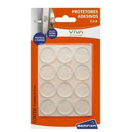 Protetor Adesivado Redondo EVA 22mm Transparente Bemfixa
