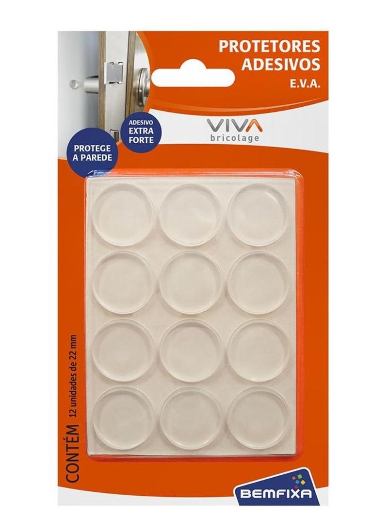 Protetor-Adesivado-Redondo-EVA-22mm-Transparente-9366-Bemfixa