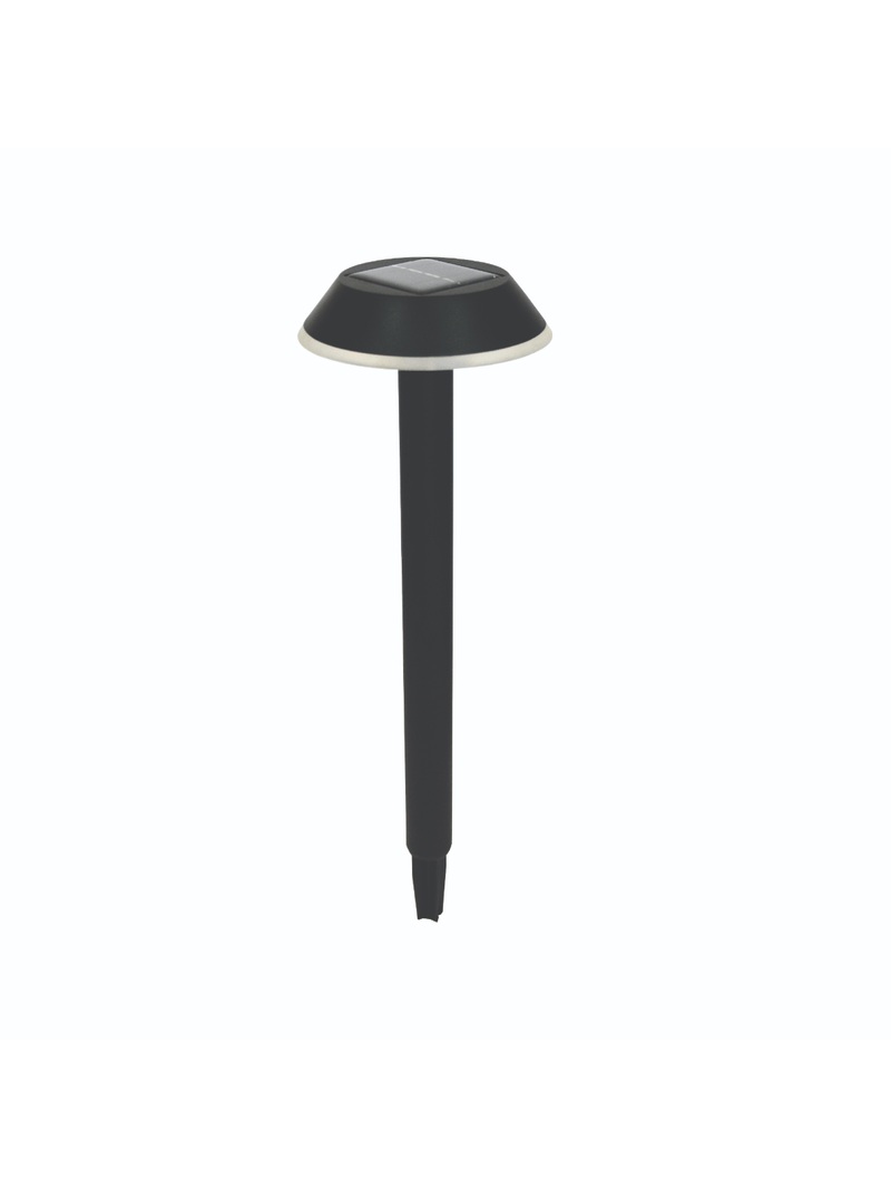 Espeto-Balizador-Solis-2W-3000K-2-Pecas-Preto-Gaya