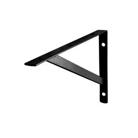 Suporte Prateleira Simples Zinco 30cm Preto Bemfixa