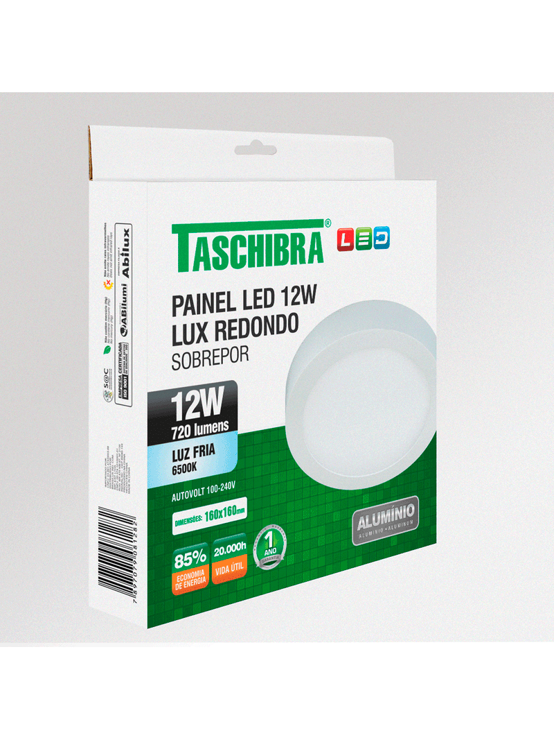 Painel-de-Led-17-Redondo-Sobrepor-12W-6500K-Taschibra
