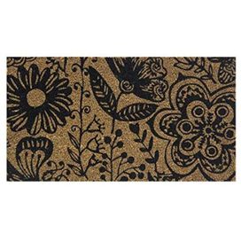 Capacho Fibra Coco Retangular 60x33cm Kea13 Komeco