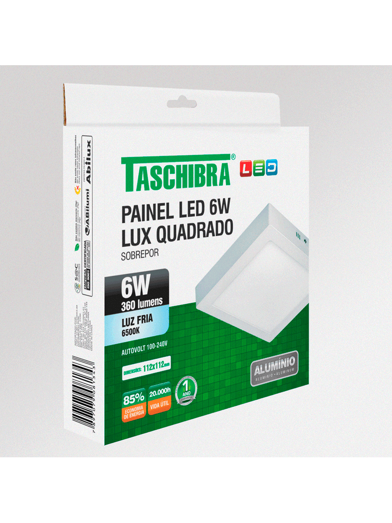 Painel-Led12-Quadrado-Sobrepor-6W-6500K-Taschibra