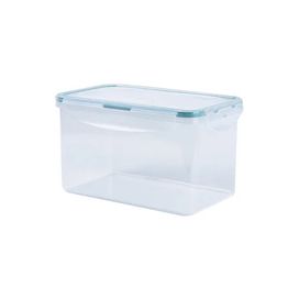 Pote Hermético Plástico Retangular Cliq 2,3L Verde/Transparente Oikos
