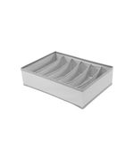 Organizador-de-6-Nichos-Dobravel-De-Peva-Cinza-Claro-Oikos