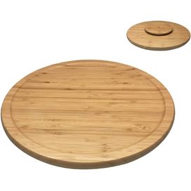 Tábua de Bambu com Base Giratória 33cm Natural Oikos