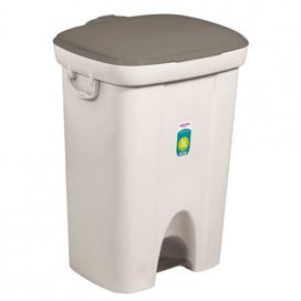 Lixeira com Pedal 36L Casa Blanca Cinza Claro 298 Sanremo