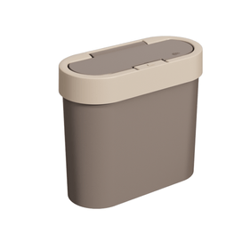 Lixeira Flat 2,8 Litros Warm Gray e Light Gray Coza