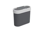 Lixeira-Flat-28L-Preto-Light-Gray-Coza