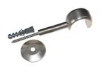 Suporte-Leao-28mm-com-Parafuso-e-com-Roseta-Aco-Escovado-Couselo
