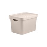 Caixa-Organizadora-Cube-Media-18-Litros-com-tampa-Bege-Martiplast