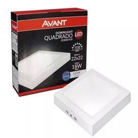 Painel Led Sobrepor Quadrado Pop 18W 6500K Avant