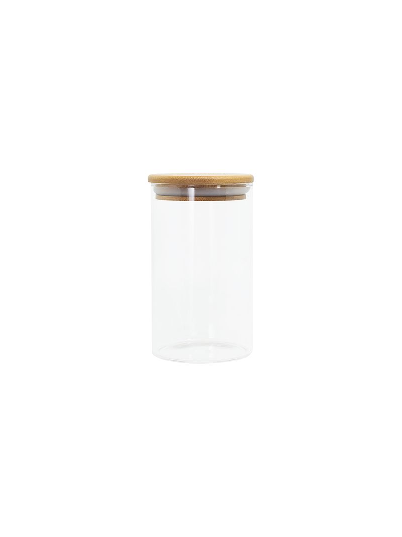 Pote-de-Vidro-Redondo-com-Tampa-de-Bambu-600ml-Natural-Oikos