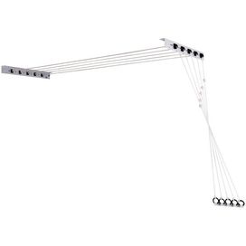 Varal Parede 350cm Polimax 7289 Aço Branco Maxeb