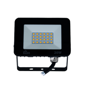 Refletor Led 20W 6500K Bivolt Preto Kian