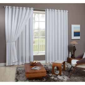 Cortina Hermes com forro 260x230cm Branco Becadecor