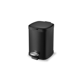 Lixeira com Pedal e Balde Frame 6L Preta Brinox