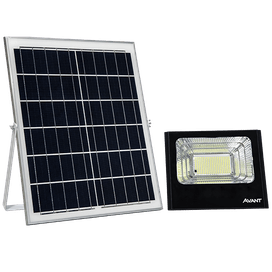 Refletor Led Solare 60W 6500K com Painel Preto Avant