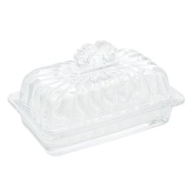 Manteigueira de Cristal com Tampa Imperial Incolor Lyor