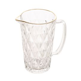 Jarra de Vidro com Fio de Ouro Diamond 1L Dourado Lyor