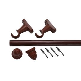 Bello Kit Varão para Cortina 19mm 3M Mogno Couselo