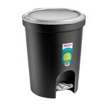 Lixeira-Redonda-com-Pedal-Plastico-Preta-135L--Sanremo