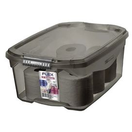 Organizador de Plástico Flex Preto 20L Sanremo