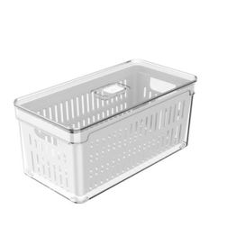 Organizador com Cesto Clear Fresh 5L Natural Martiplast