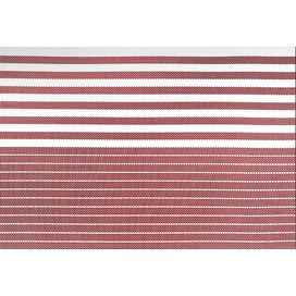 Serviço Americano Textilene Casual Listrado 45x30cm Branco/Vermelho Komeco