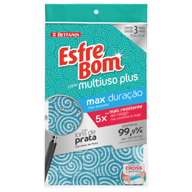Esfrebom Pano Multiuso Plus com 3 unidades Bettanin