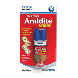 Cola Epóxi Araldite Hobby Seringa 6g Tekbond