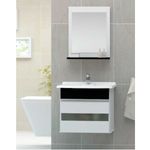 Conjunto-Smart-45cm-com-Porta-de-Vidro-Branco-Preto-Arte-Gabinetes-