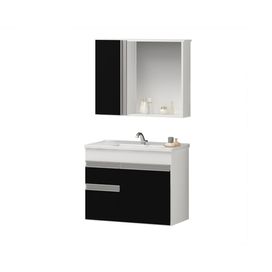 Conjunto Firenze 60CM Branco/Onix Arte Gabinetes