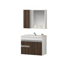 Conjunto Firenze 60CM Branco/Rústico Arte Gabinetes