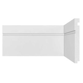 Rodapé 503 Santa Luzia 150x16mm x 2,40m Branco