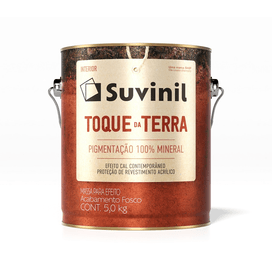 Massa Efeito Toque da Terra Fosco 5kg Calcita Alaranjada Suvinil