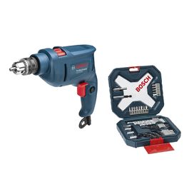 Kit Furadeira Impacto 10mm 450W GSB450RE 127V Azul Preto Bosch