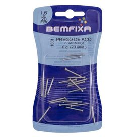 Prego Aço com Cabeça 1001 1,6X20Mm 20 Peças Bemfixa