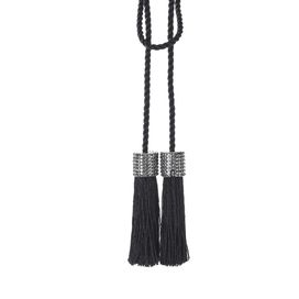 Cordão Infinity Mini Franjas Preto Bella Arte