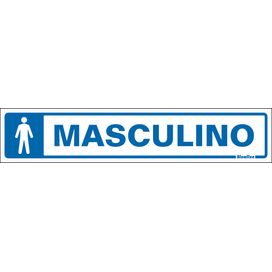 Placa 5X25 Toilette Masculino Sinalize