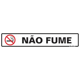 Placa 5X25 Não Fume Sinalize