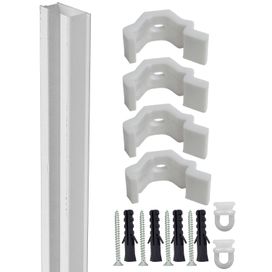 Kit Trilho Deslizante Simples 3mt Branco Bella Arte