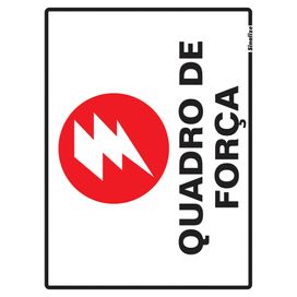 Placa 15X20 Quadro De Força Sinalize