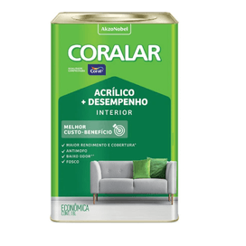 Tinta Acrílica Coralar Marfim 18L Coral